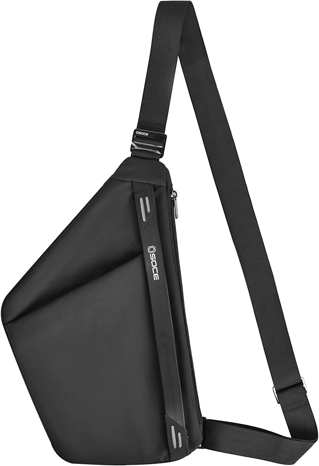 230816072614978_1 OSOCE Sling Bag Chest Backpack Casual Daypack Black Shoulder Crossbody Lightweight Anti Theft Outdoor Sport Travel Hiking Bag For Men Women - Image 1
